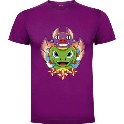 Camiseta Bat and Lizard Cute Team - Camisetas Logozaste
