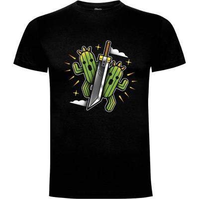 Camiseta Cactuar Cloud Sword - Camisetas Logozaste