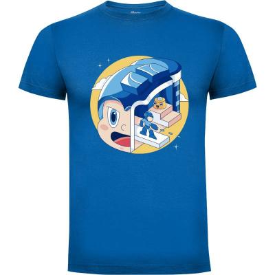 Camiseta The Blue Bomber Head - Camisetas Gamer