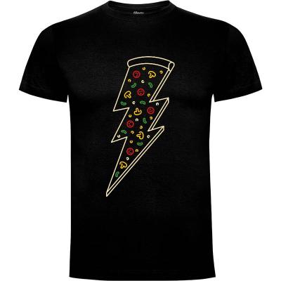 Camiseta Lightning Pizza - Camisetas Retro