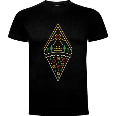 Camiseta Nature and Pizza - Camisetas Vektorkita