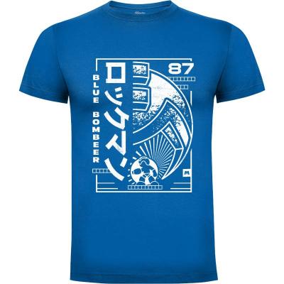 Camiseta Blue Bomber Japanese Style - Camisetas Gamer