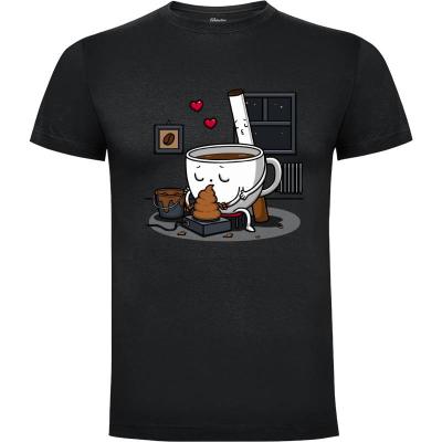 Camiseta Café y Cigarro! - Camisetas San Valentin