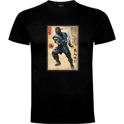 Camiseta Ice warrior woodblock - Camisetas Gamer