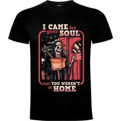 Camiseta Grim Reaper at Home - Camisetas Graciosas