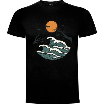 Camiseta Halloween Waves - Camisetas Mangu Studio