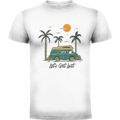 Camiseta Let's Get Lost Van Adventure - Camisetas Mangu Studio
