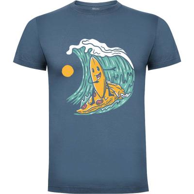 Camiseta Pizza Surfing Board - Camisetas Mangu Studio