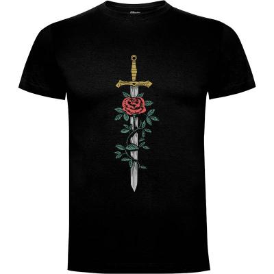 Camiseta Sword and Rose - Camisetas Naturaleza