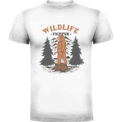 Camiseta Wildlife Fighter Bear - Camisetas Mangu Studio