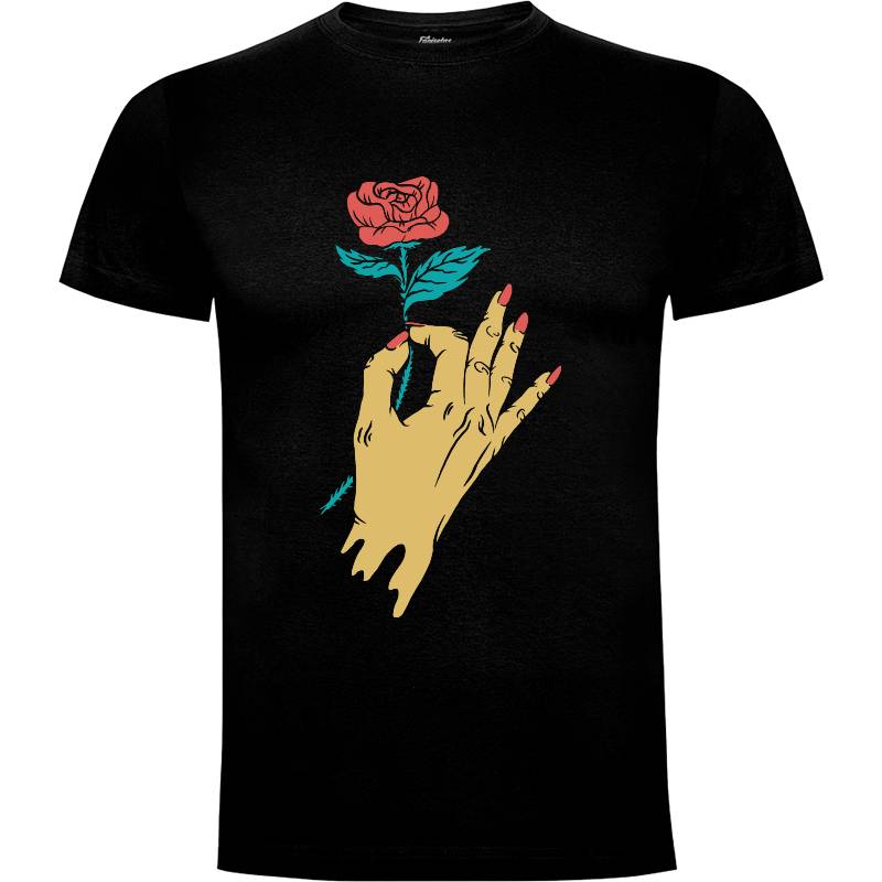 Camiseta Hand and Rose