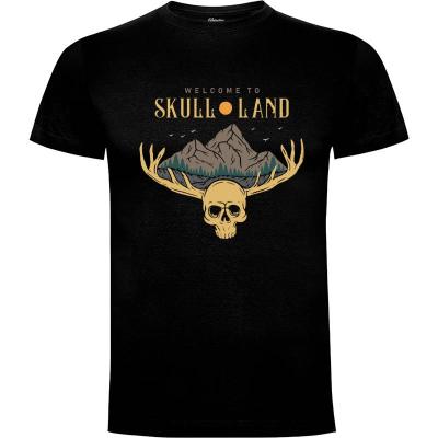 Camiseta Horror Skull Land - Camisetas Naturaleza