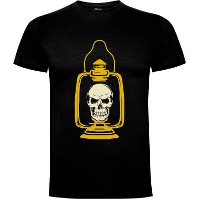 Camiseta Lantern Skull Halloween - Camisetas Halloween
