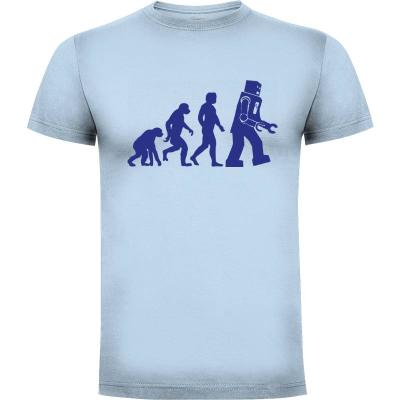 Camiseta Evolucion Mono a Robot - Camisetas Series TV