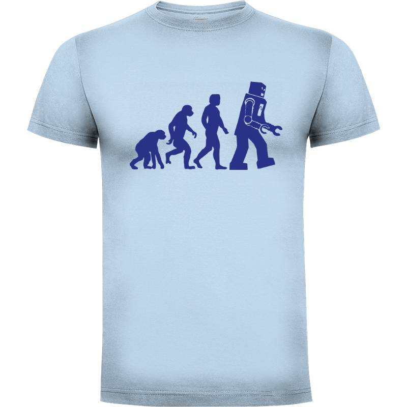 Camiseta Evolucion Mono a Robot