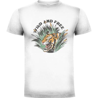Camiseta Wild and Free Tiger - Camisetas Mangu Studio