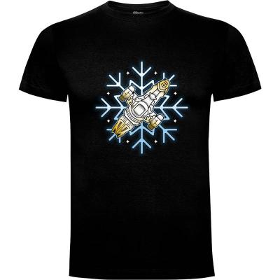 Camiseta Shiny Snowflake - Camisetas Navidad
