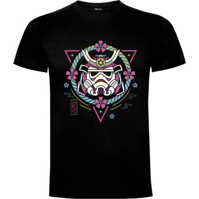 Camiseta Space Soldier Samurai Vaporwave - Camisetas Logozaste