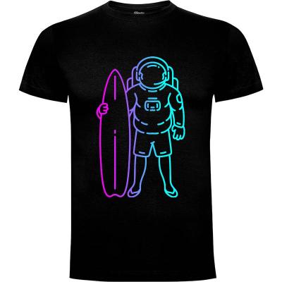 Camiseta Surfing Astronaut - Camisetas Vektorkita
