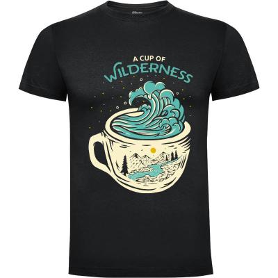 Camiseta A Cup of Wilderness - Camisetas Mangu Studio