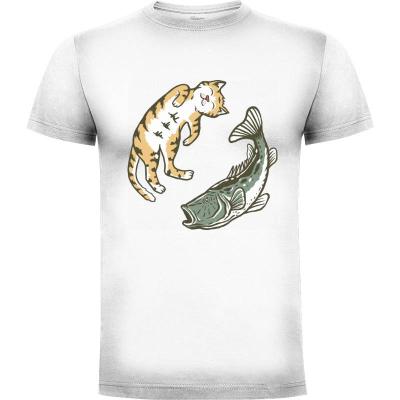 Camiseta Cat Fish Yin Yang - Camisetas Naturaleza