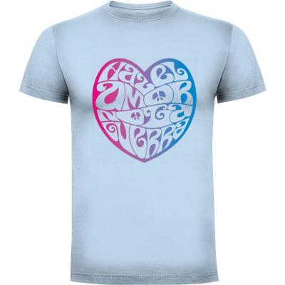 Camiseta Haz el amor no la guerra - Camisetas David López