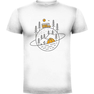 Camiseta Space Camping Trip - Camisetas Naturaleza