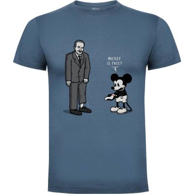 Camiseta Mickey is Free! - Camisetas Graciosas
