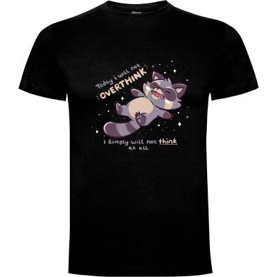 Camiseta No Thoughts Raccoon - Camisetas TechraNova