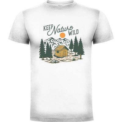 Camiseta Keep Nature Wild - Camisetas Mangu Studio