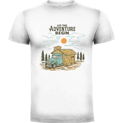 Camiseta Let the Adventure Begin - Camisetas Mangu Studio