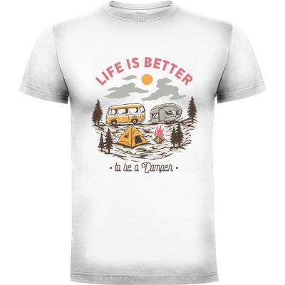 Camiseta Life is Better to be a Camper - Camisetas Mangu Studio