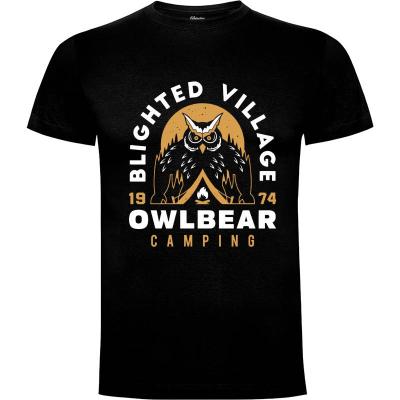 Camiseta Owlbear Camping - Camisetas Gamer