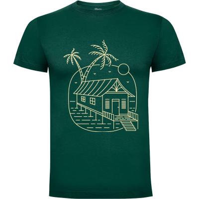 Camiseta Tropical Beach House - Camisetas Verano