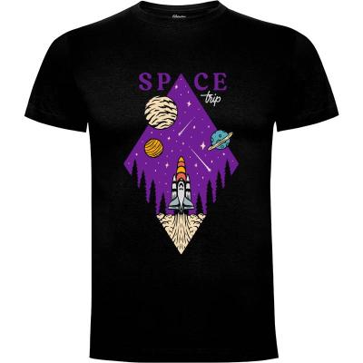 Camiseta Space Trip - Camisetas Mangu Studio