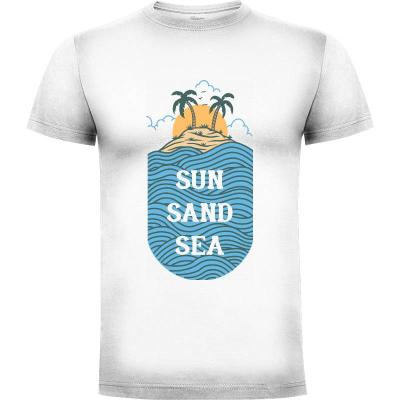 Camiseta Sun Sand Sea - Camisetas Mangu Studio