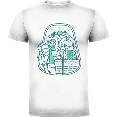 Camiseta Nature Adventure Backpacker 3 - Camisetas Vektorkita