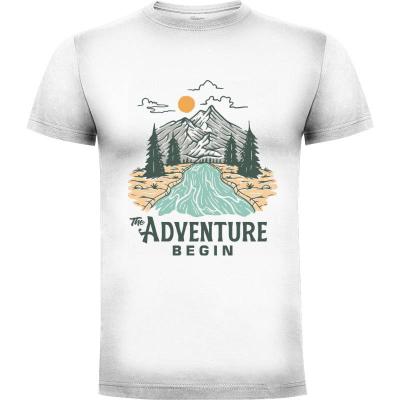 Camiseta The Adventure Begin - Camisetas Mangu Studio