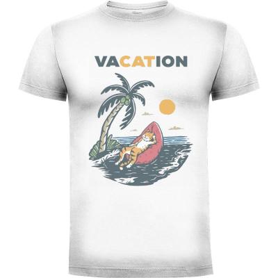Camiseta Vacation Cat - Camisetas Mangu Studio