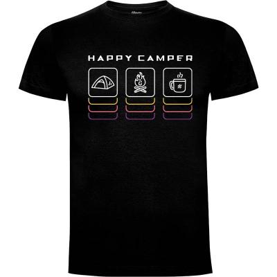 Camiseta Happy Camper - Camisetas Vektorkita