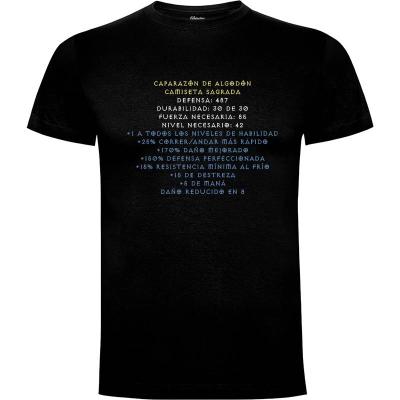 Camiseta Sagrada Caparazon de Algodon - Camisetas Videojuegos