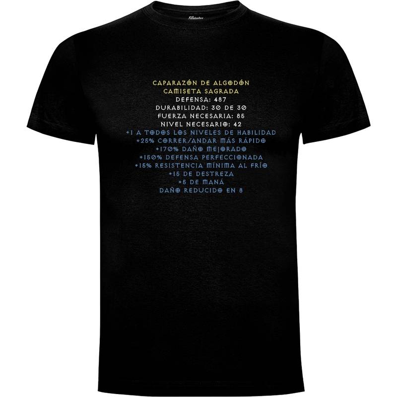 Camiseta Sagrada Caparazon de Algodon