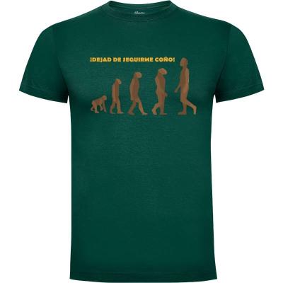 Camiseta Evolución del Hombre Dejad de Seguirme - 