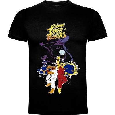 Camiseta Sesame Street Fighters - Camisetas Series TV