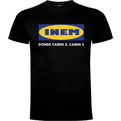Camiseta INEM Donde Caben 2 Caben 3 - Camisetas Divertidas