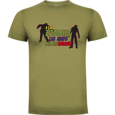 Camiseta Los Zombies me quieren por mi cerebro - Camisetas Divertidas