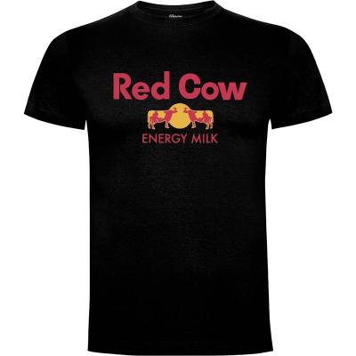 Camiseta Red Cow - Energy Milk - Camisetas Divertidas