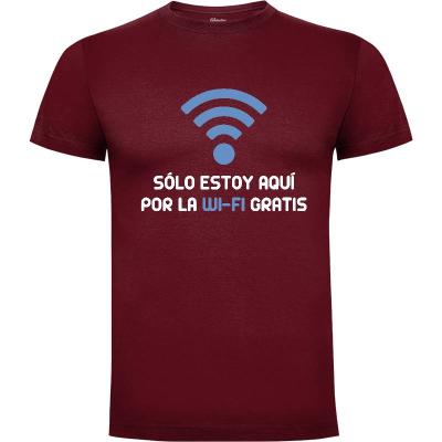 Camiseta Sólo estoy aquí por la Wi-Fi gratis - Camisetas Informática