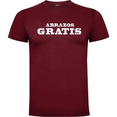 Camiseta Abrazos Gratis (stock) Camiseta Hombre Orgánico T: 3XL Rojo - 