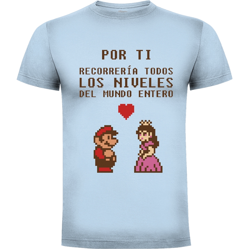 Camiseta San Valentin - Mario y Princesa